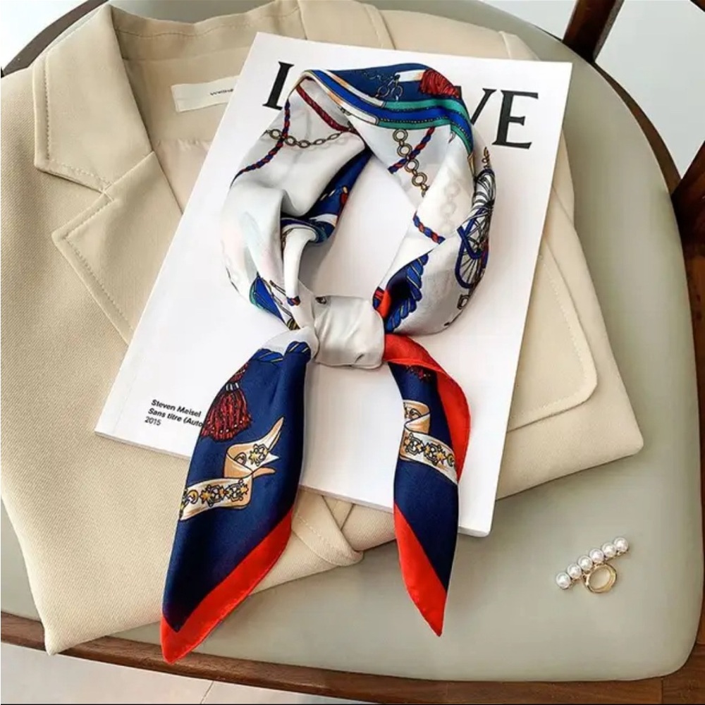 Elise French style horse pattern scarf multi-functional